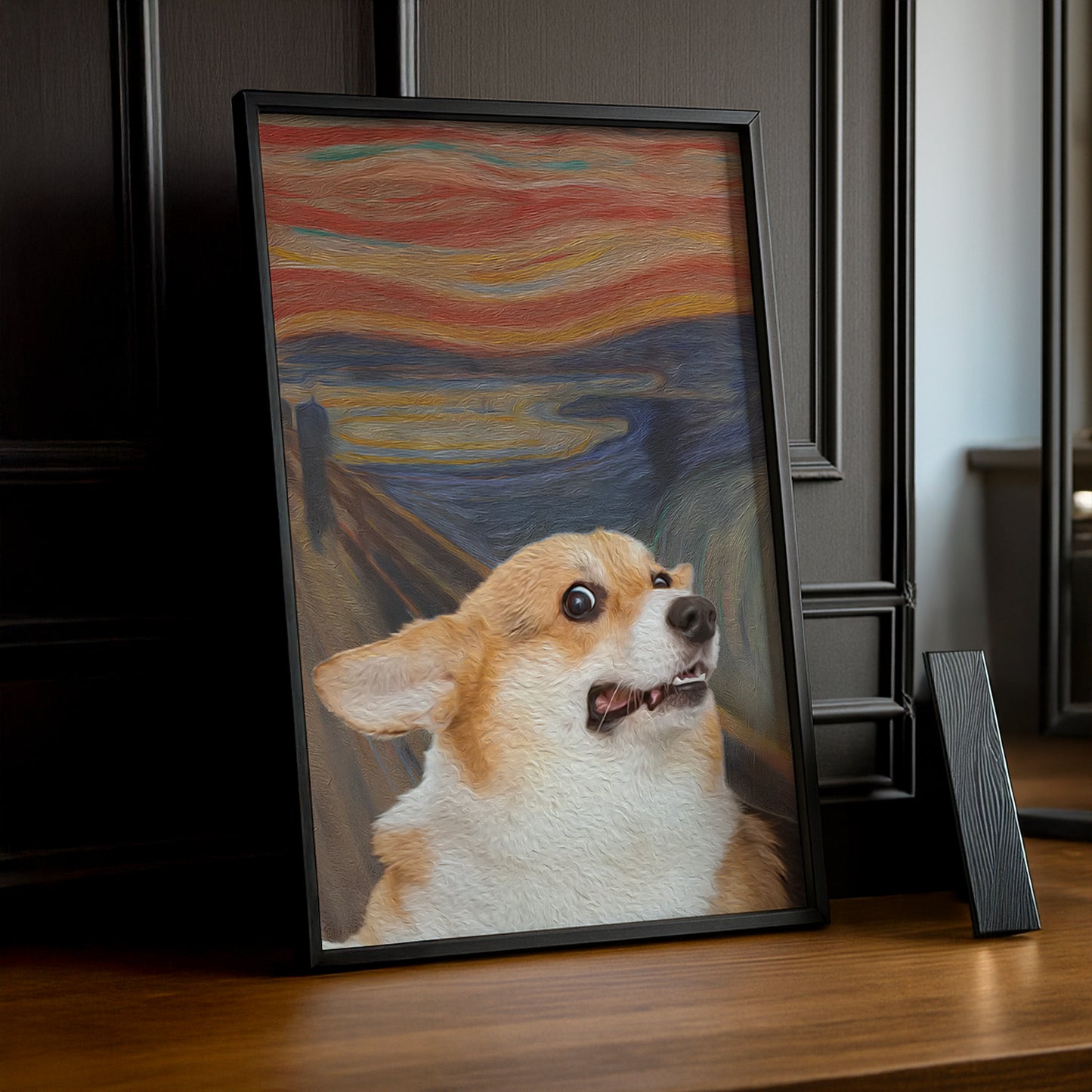 Peinture chien - Poster