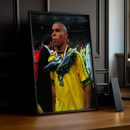 Poster encadrée Brazil - Ronaldo 9