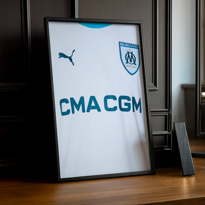 Cadre photo Maillot domicile Olympique de Marseille