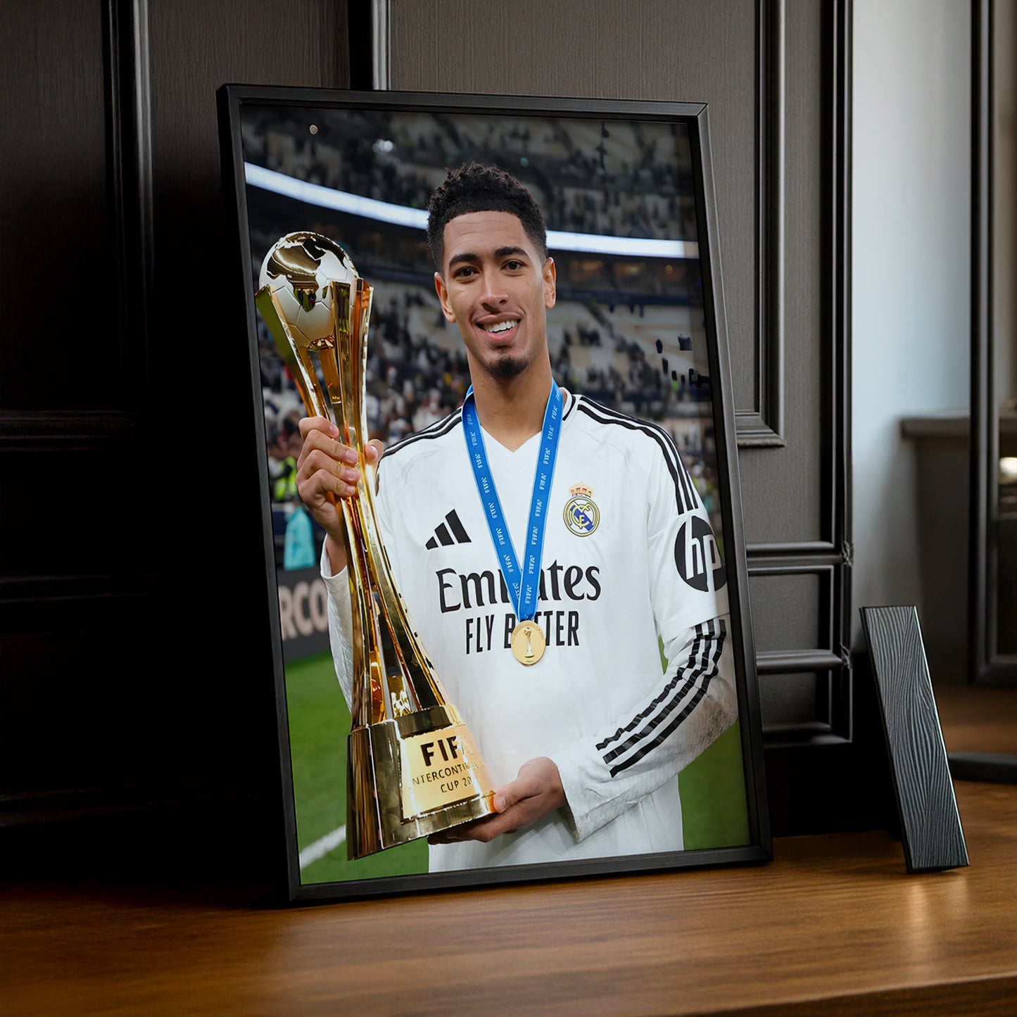 Cadre Photo Real Madrid - Jude Bellingham Trophée