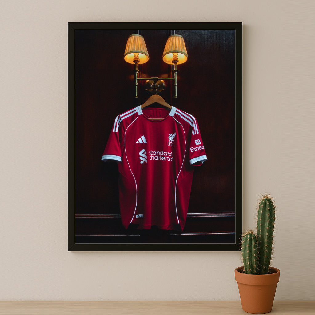 Cadre photo - Maillot Liverpool FC 25-26