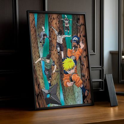 Cadre Photo Naruto - Team 7 Training