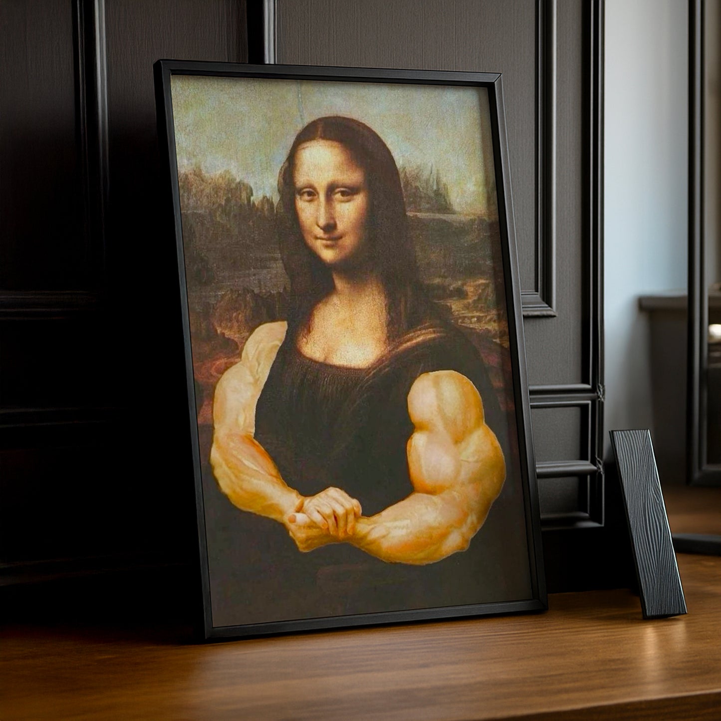Cadre Photo Musculation - Mona Lisa Posing