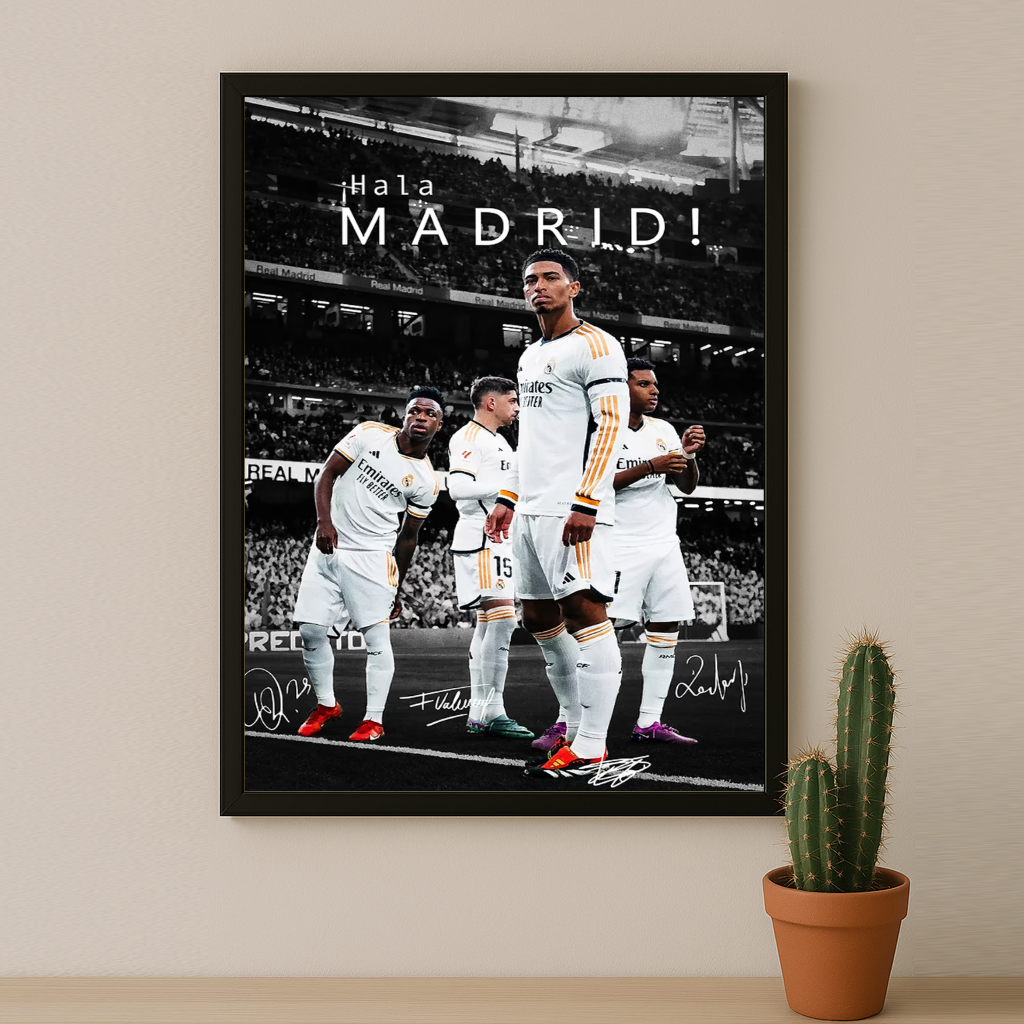 Cadre Photo Real Madrid Hala Madrid – Affiche HD Encadrée Papier Premium