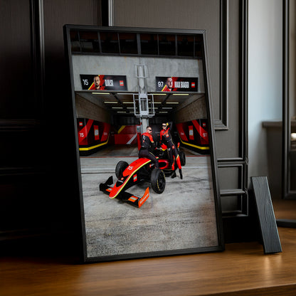 Poster encadrée GP Explorer - Écurie Lego Djilsi x Max Biaggi