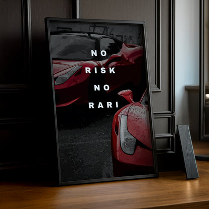 Cadre photo Motivation - No Risk, No Rari