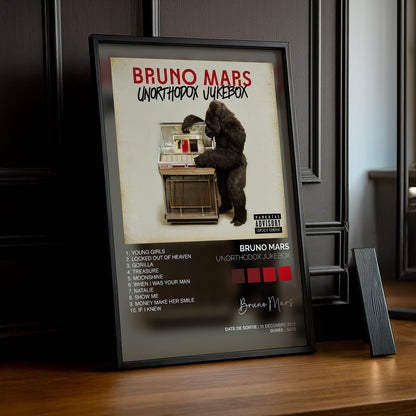 Poster Bruno Mars - Album Unorthodox Jukebox