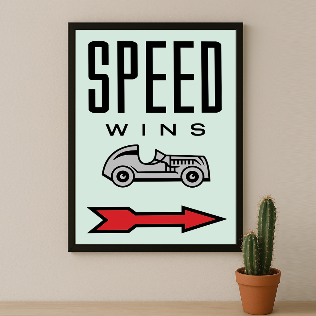 Speed Wins Monopoly - Cadre photo