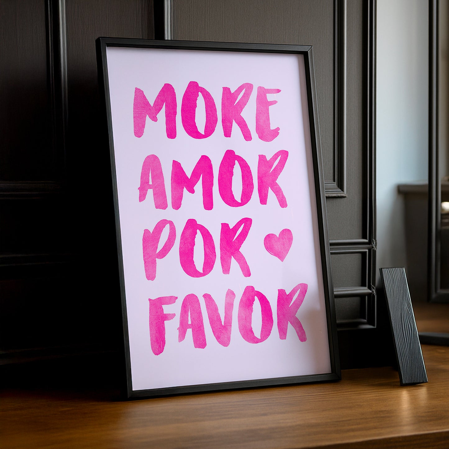 Cadre photo Citation - More Amor Por Favor Rose