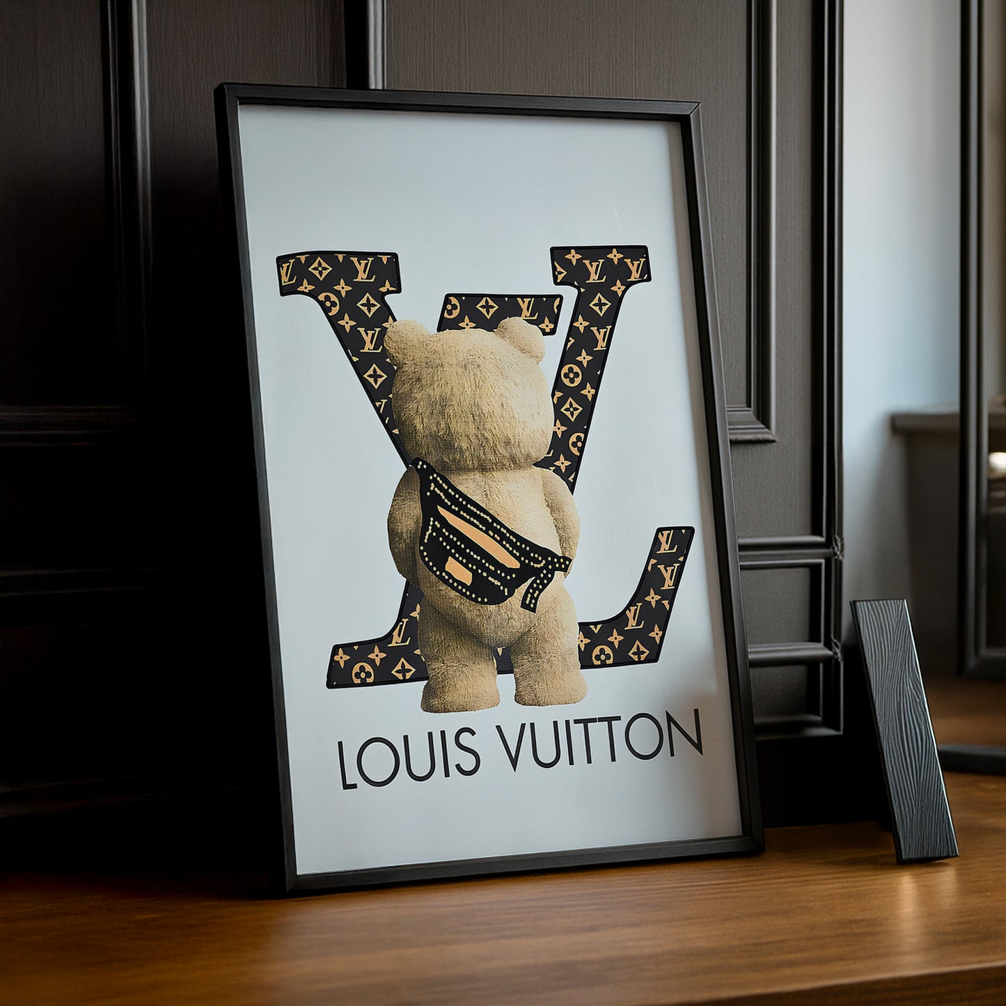 Cadre photo Louis Vuitton - Ours en peluche