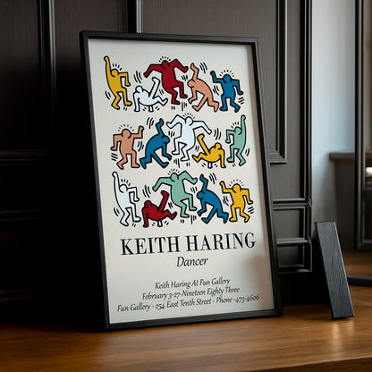 Cadre Photo Keith Haring - Dancer