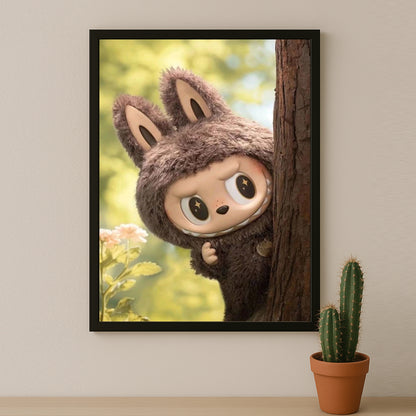 Poster Labubu - Cache-cache