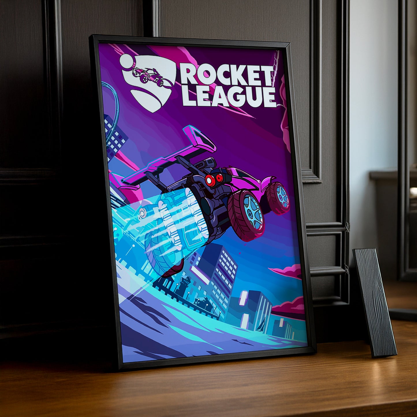 Cadre Photo Rocket League - Voiture violette