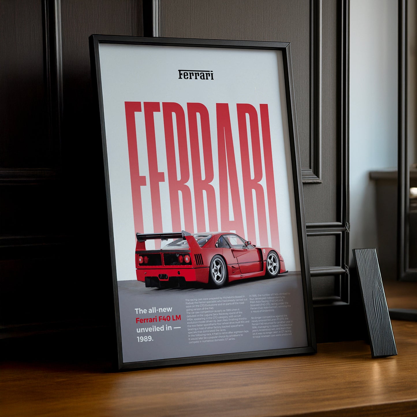 Poster Voitures - Ferrari F40 LM