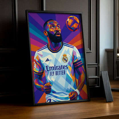 Cadre Photo Rüdiger Real Madrid – Affiche HD Encadrée Papier Premium