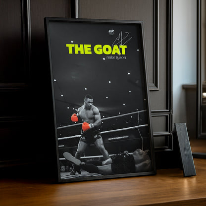 Cadre Photo Boxe - Mike Tyson "The Goat"