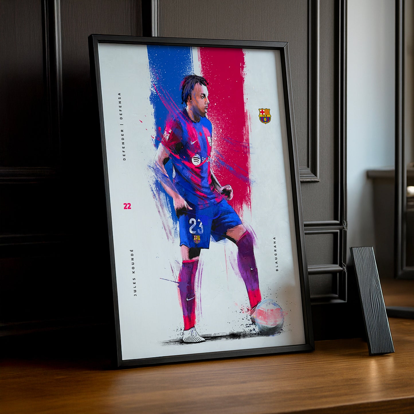 Cadre Photo FC Barcelone - Jules Koundé