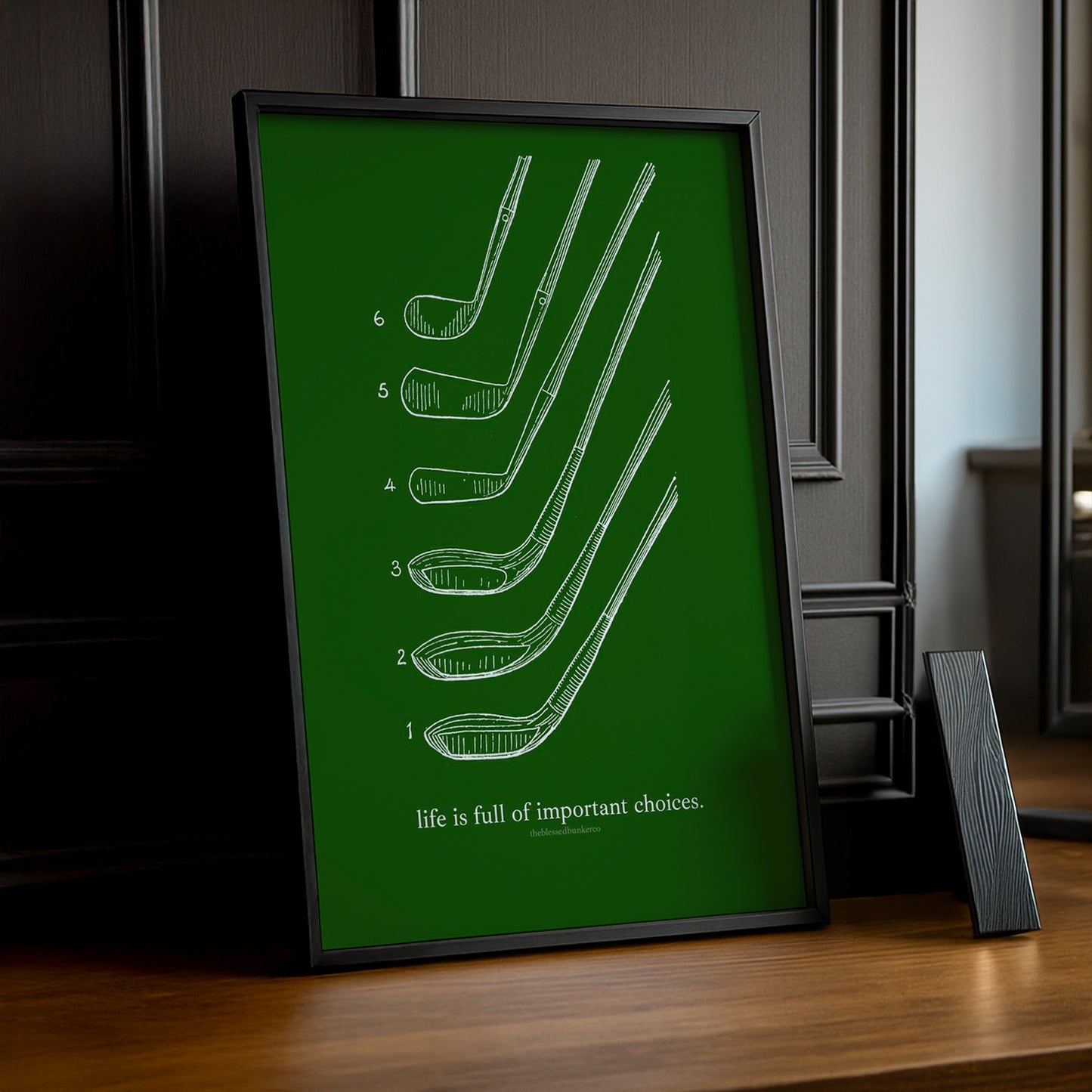 Cadre Photo Golf - Life is full of important choices