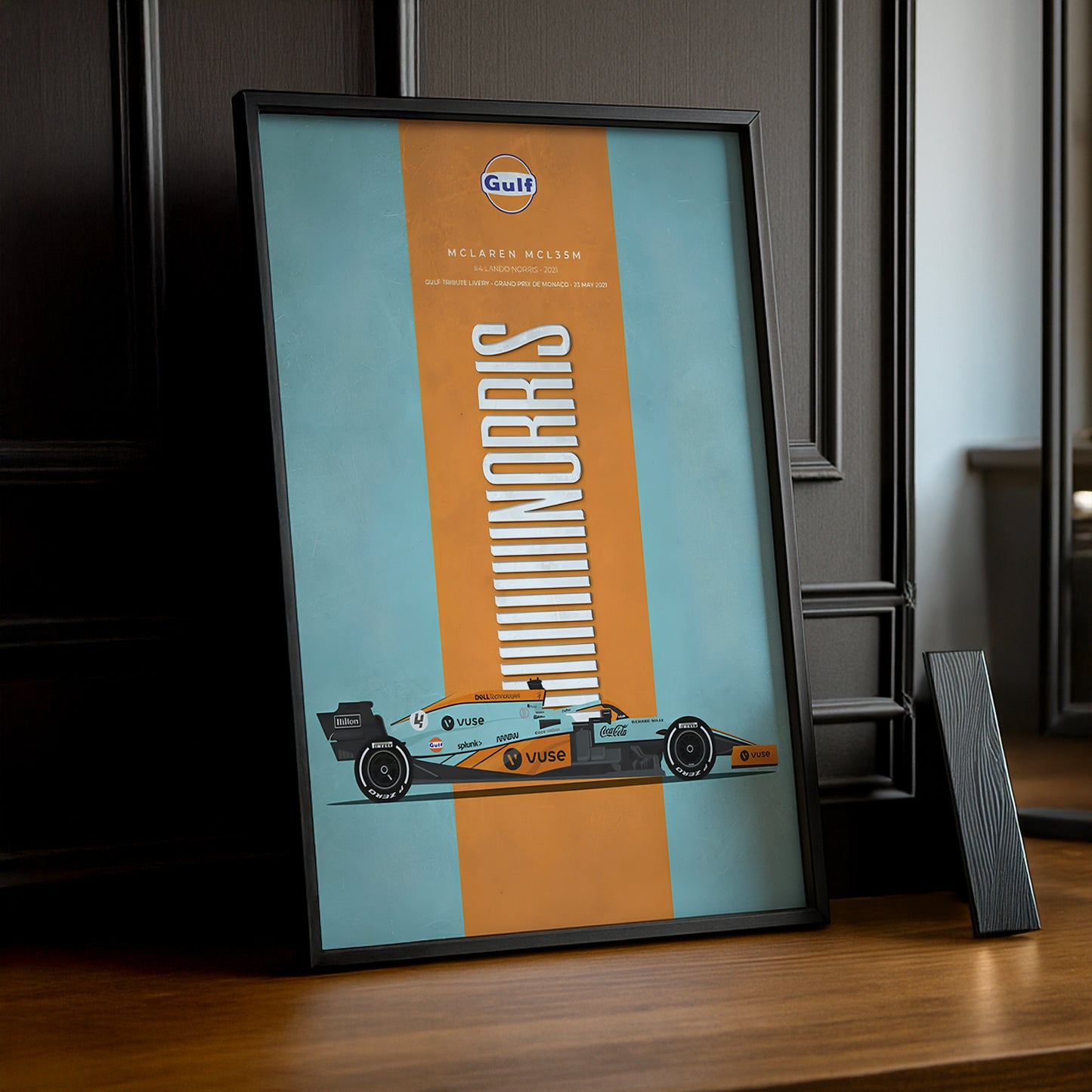 Cadre photo Formule 1 Gulf