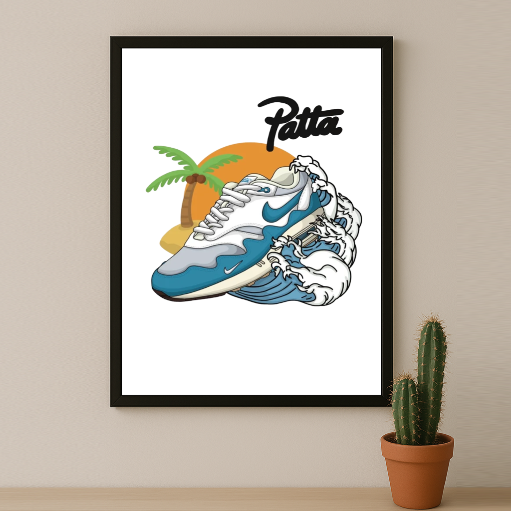 Poster Nike Patta bleu
