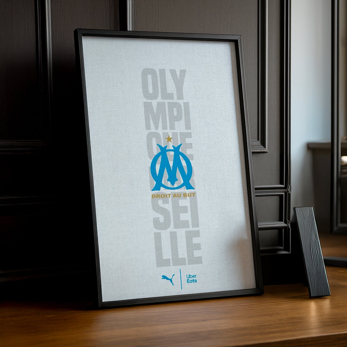Cadre Photo Olympique de Marseille - Droit au But White