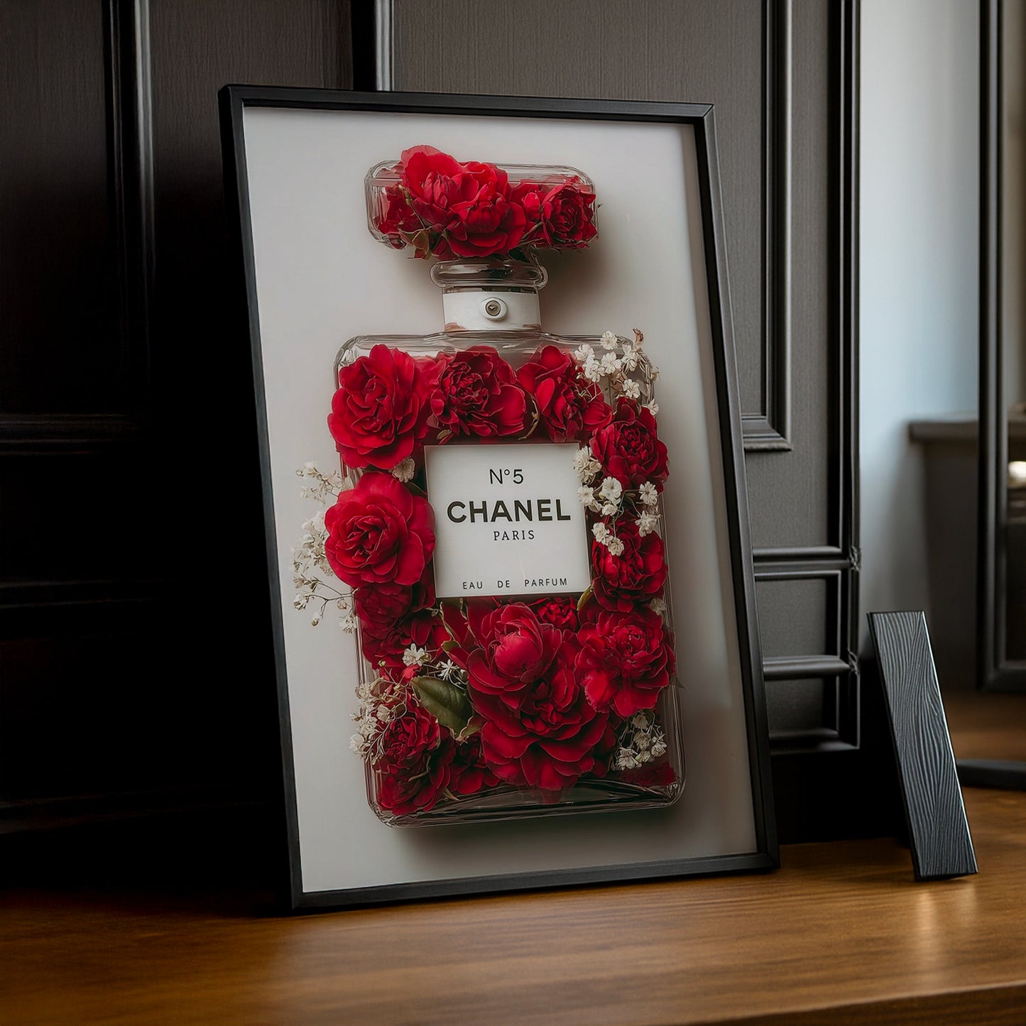 Cadre photo Chanel - N°5 Chanel Roses