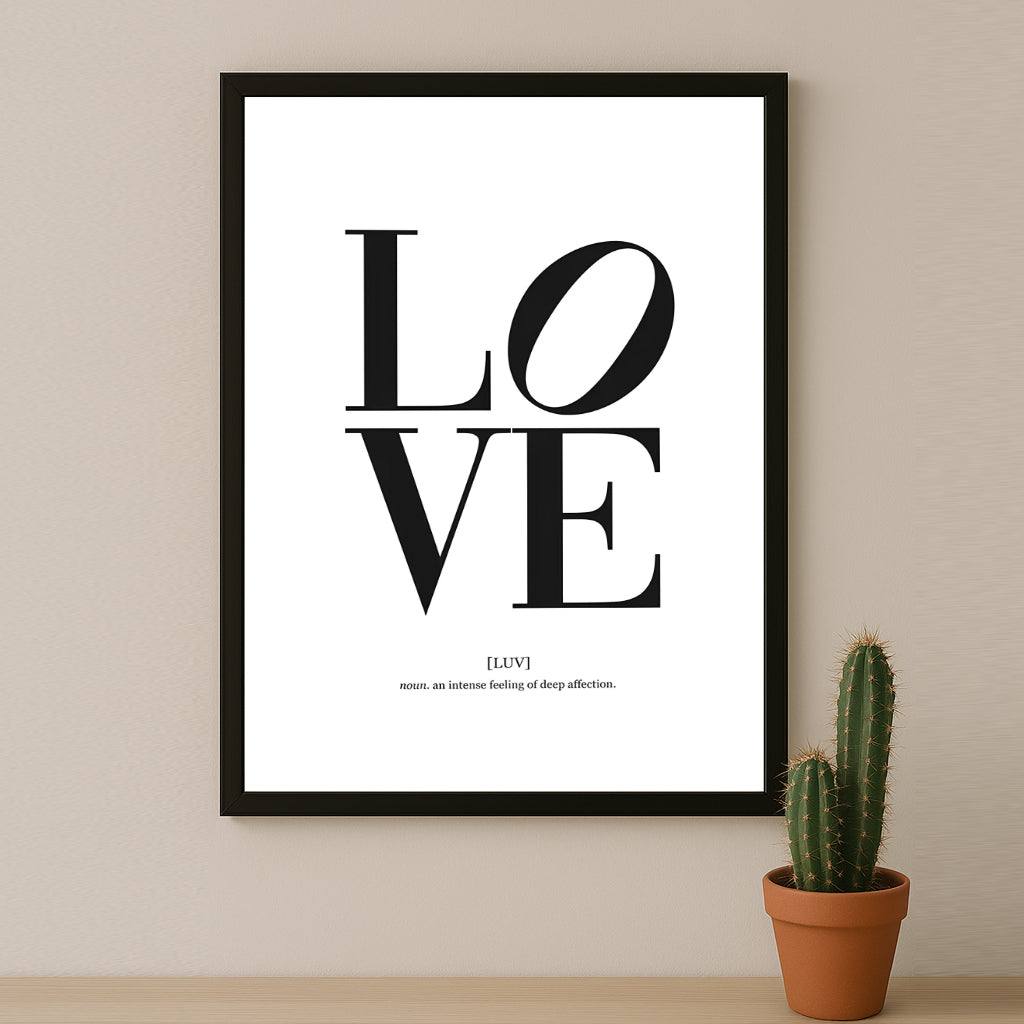 Cadre photo Citation - Love