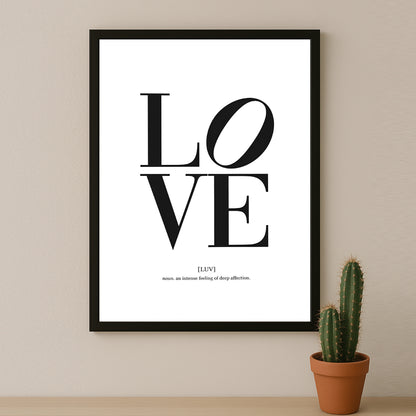 Cadre photo Citation - Love