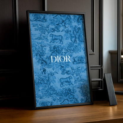 Cadre photo Dior Bleu Dessin