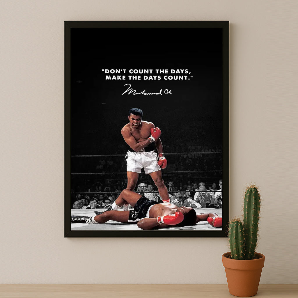 Cadre photo Motivation - Mohammed Ali Citation