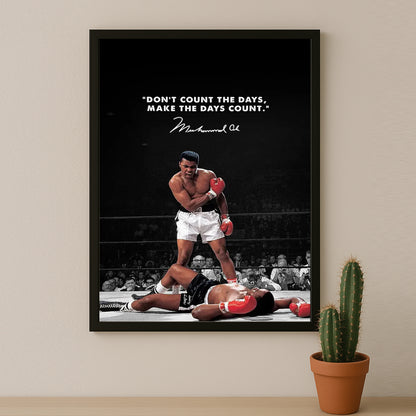 Cadre photo Motivation - Mohammed Ali Citation