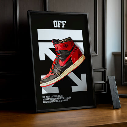 Cadre photo Off-White Air Jordan 1 Chicago