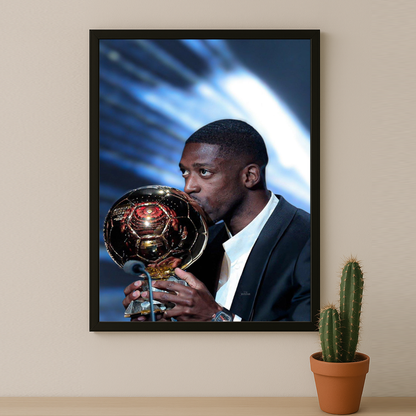Cadre photo Ousmane Dembélé Ballon d'Or 2025