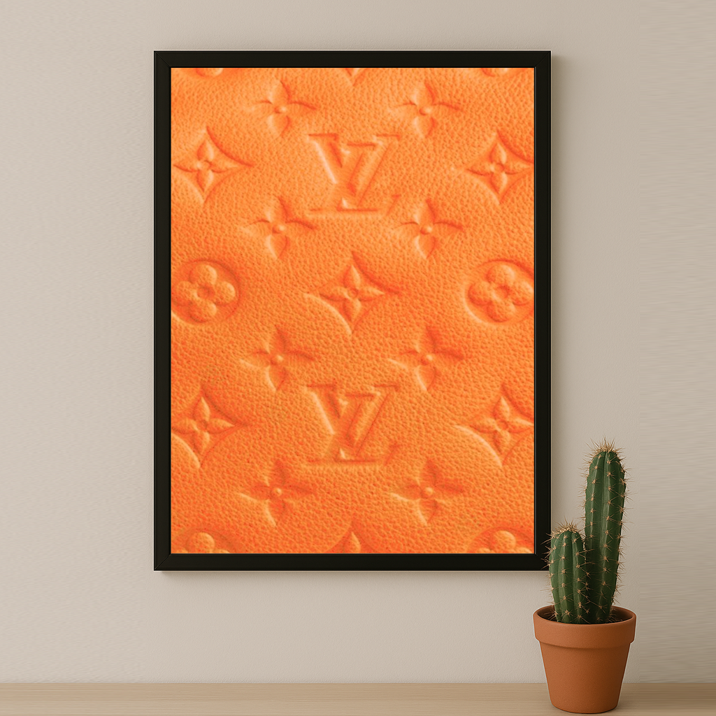 Cadre photo Louis Vuitton orange