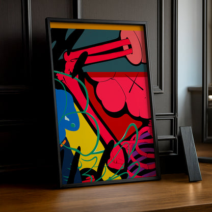 Poster Kaws illustration