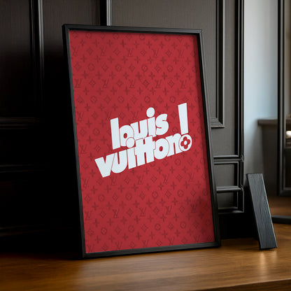 Cadre photo Louis Vuitton Red