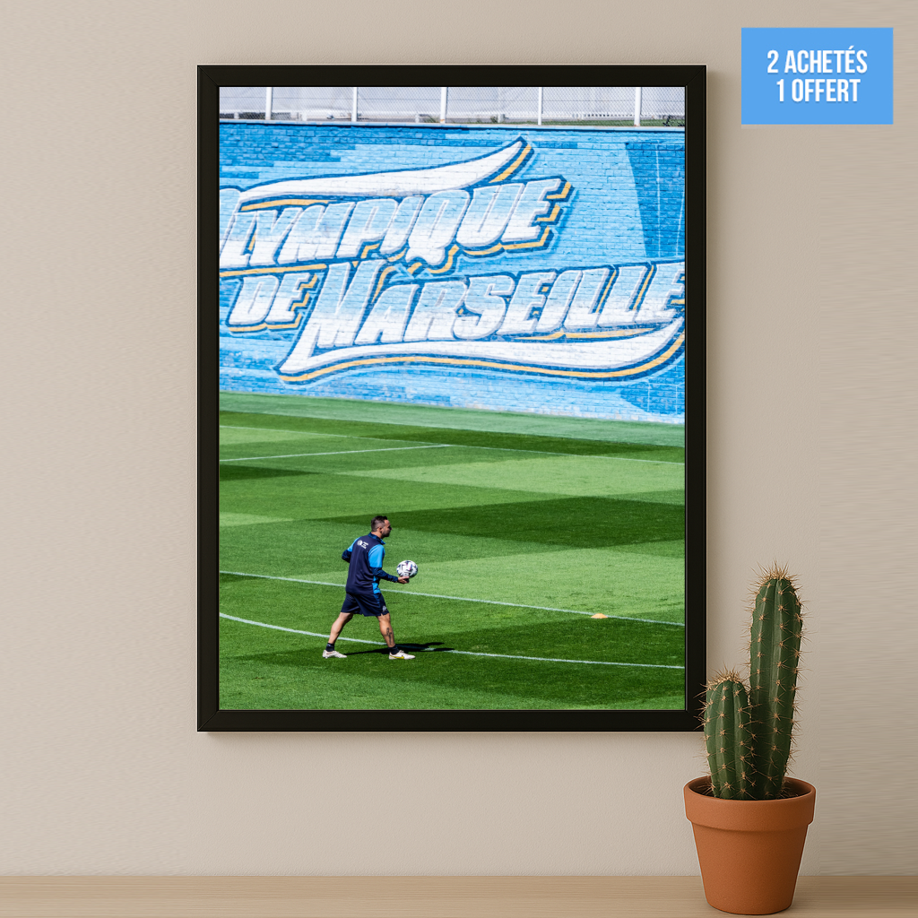Poster encadrée Olympique de Marseille - Wall