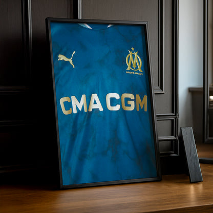 Cadre photo Maillot extérieur Olympique de Marseille