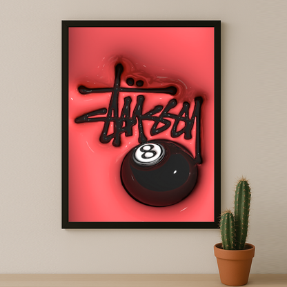 Cadre photo Stüssy - 3D Rouge