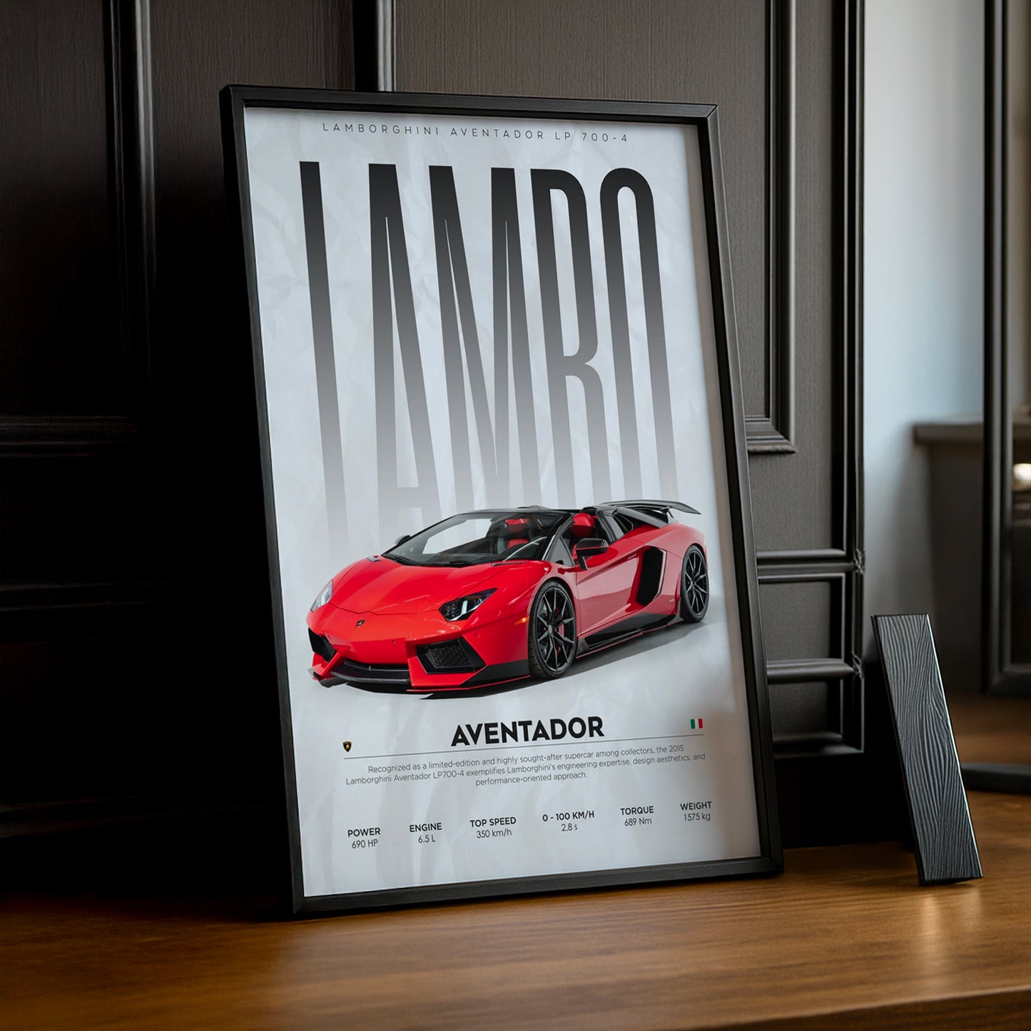 Cadre photo Lamborghini Aventador
