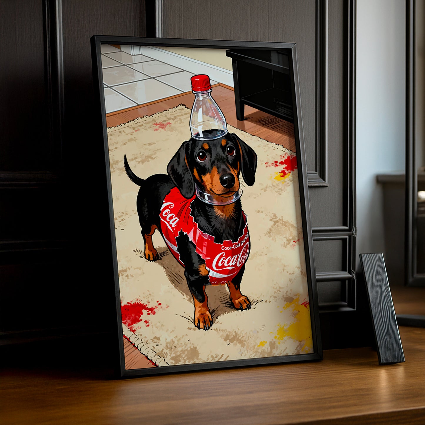 Cadre Photo Coca-Cola - Chien