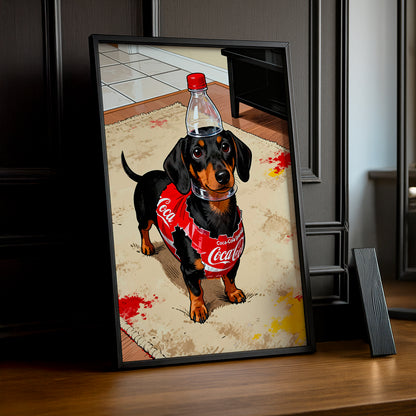 Cadre Photo Coca-Cola - Chien