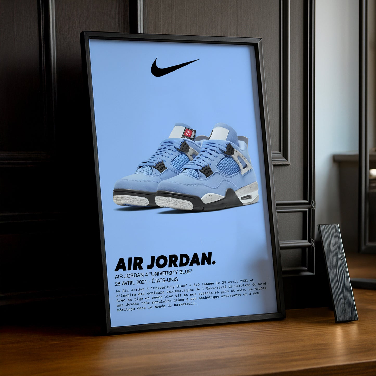 Air Jordan 4 Retro University Blue Fotorahmen 
