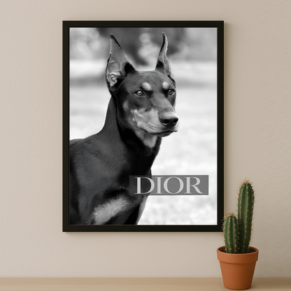 Cadre photo Dior Dog
