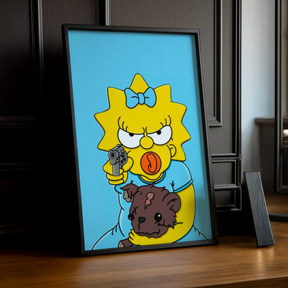 Cadre Photo Les Simpsons - Maggie Simpson Braque
