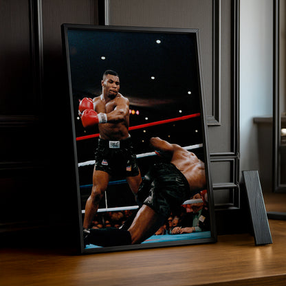 Cadre Photo Boxe - Mike Tyson KO