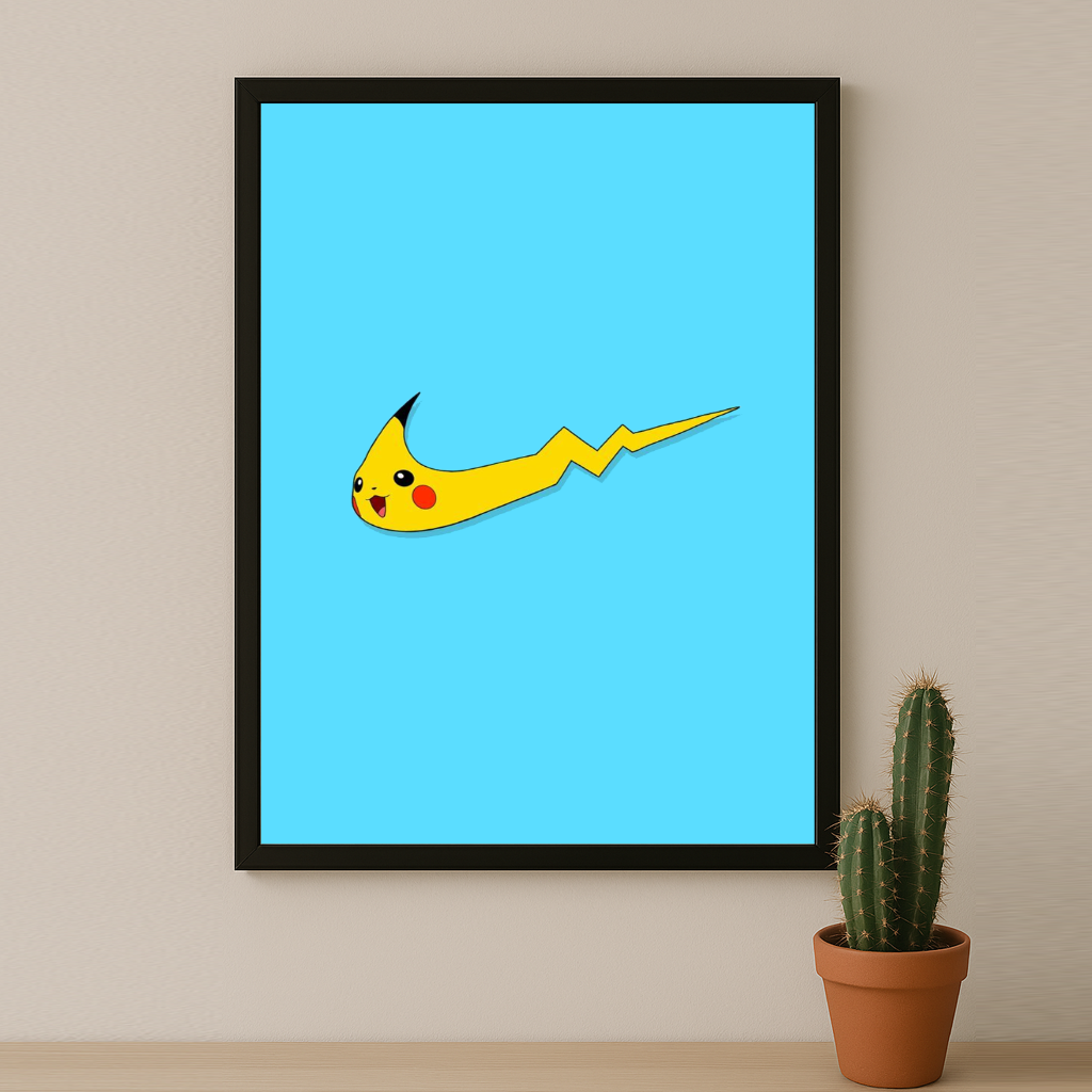 Poster Nike Pikachu logo