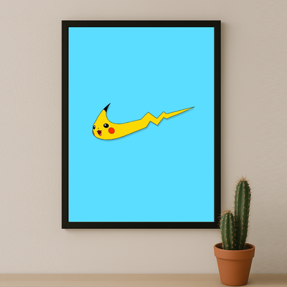 Poster Nike Pikachu logo