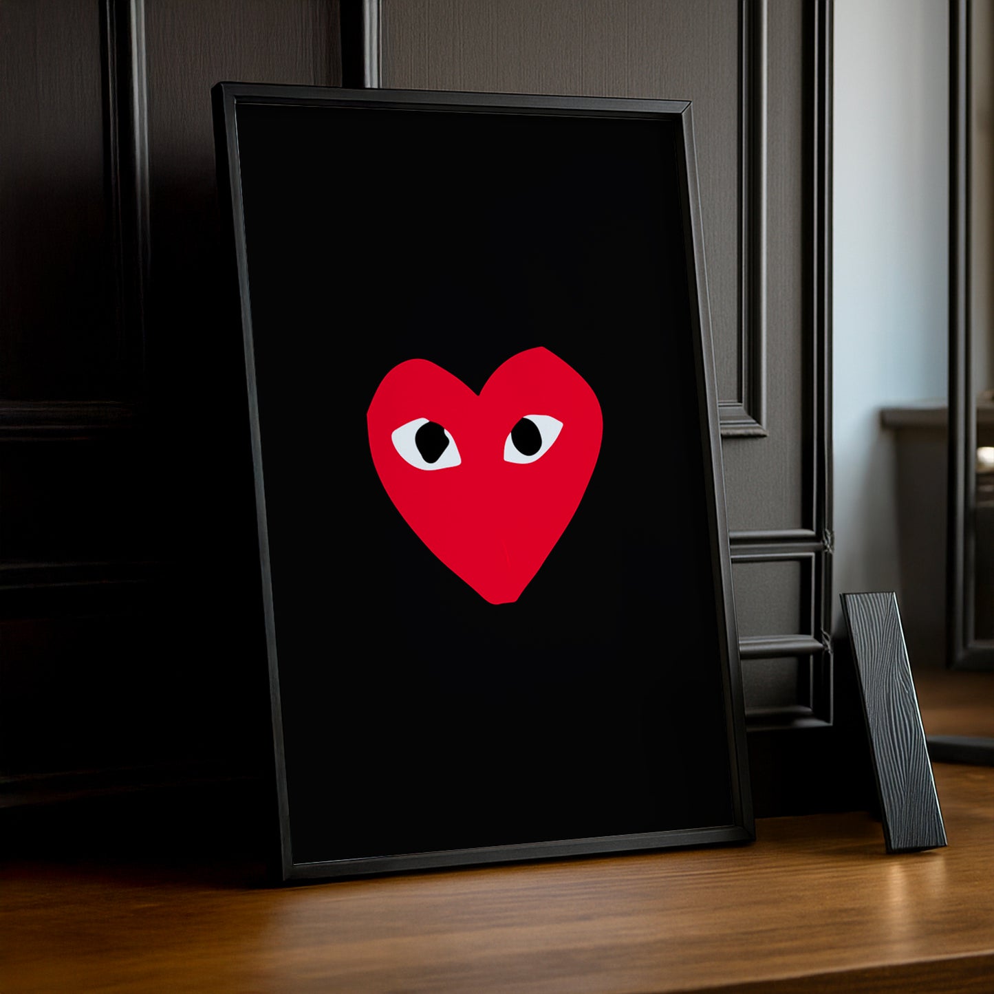 Cadre photo Comme Des Garçons coeur rouge