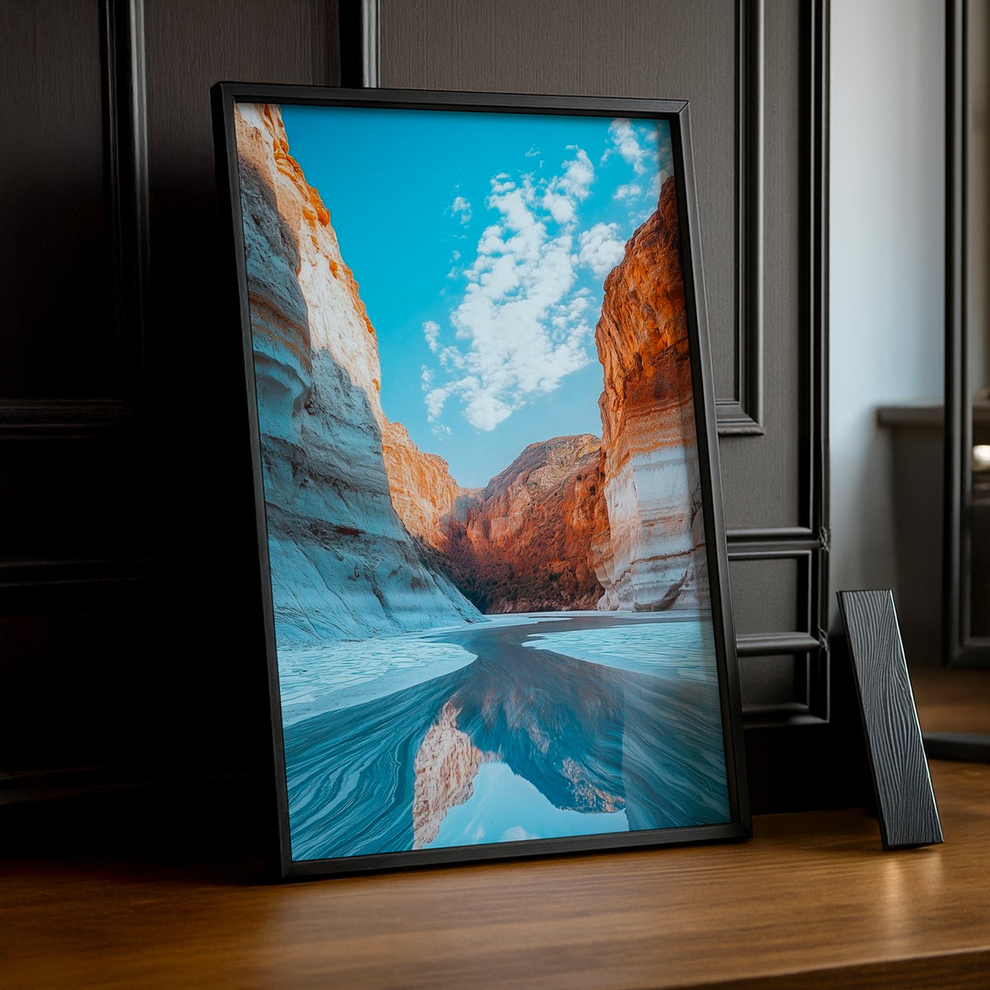 Cadre Photo Naturel - Lac & Montagne